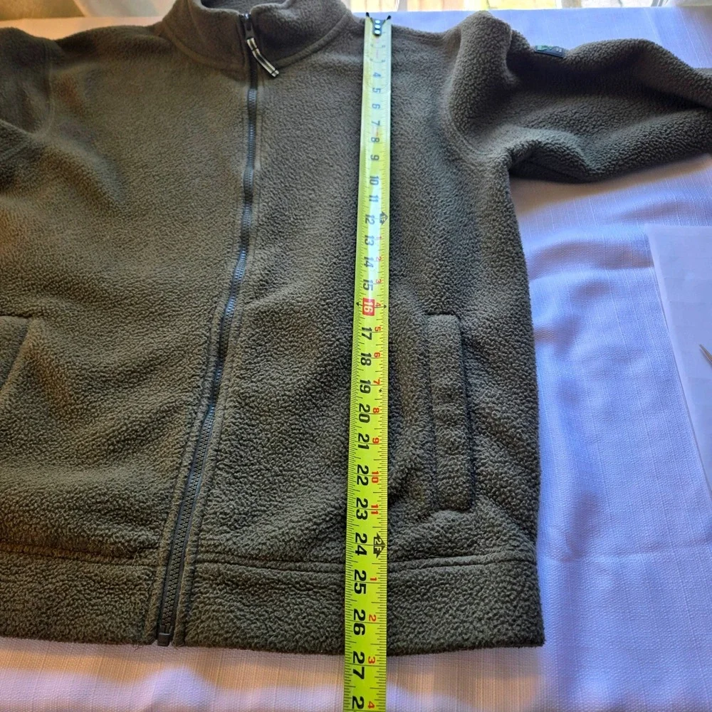 Orvis Mens Classic Collection Full Zip Fleece Jacket Olive‎ Green Small